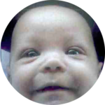 Baby portrait supported by nonprofit care