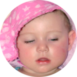 Sleeping baby supported by Give Hope Nevada