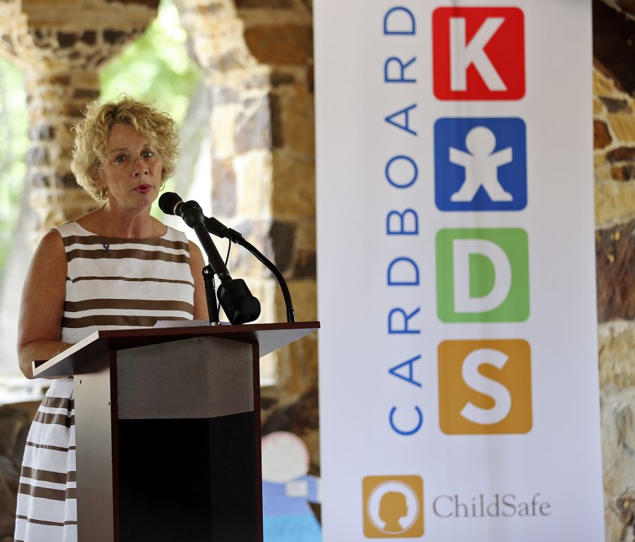 Kim Aberthany of ChildSafe at Cardboard Kids Campaign 2015 Press Conference