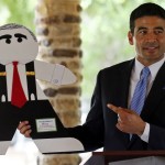 Nico La Hood with Cardboard Kids San Antonio Child Abuse and Neglect Press Conference 2015